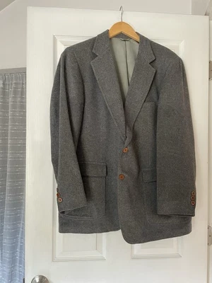 "Abrigo deportivo Botany 500 para hombre 23"" pecho gris pelo camel 2 botones chaqueta blazer EE. UU. Foto 1 de 4