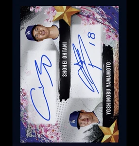 2025 Topps Tokyo Stars Dual Signature - SHOHEI OHTANI / Y. YAMAMOTO (Bunt DigitalCard - Bild 1 von 1