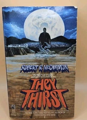 They Thirst Robert McCammon 1988 1st Printing Rare Horror Paperbacks From Hell - Image 1 of 4