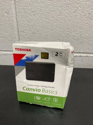 Toshiba Canvio Basics 2 TB Portable External Hard Drive, Black, read - Image 1 of 3
