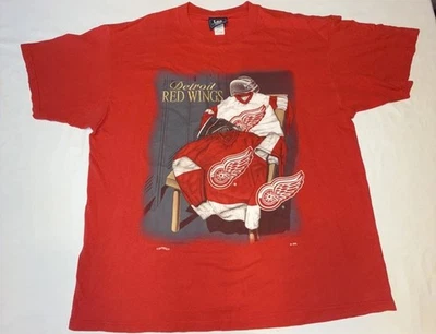 Camisa De Colección Años 90 Detroit Red Wings Hockey NHL Nuez moscada 2XL EE. UU. Fedorov Coffey Foto 1 de 4