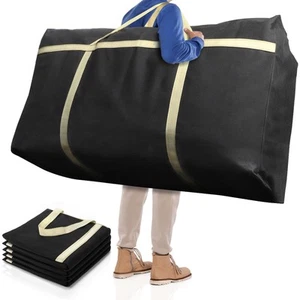 4 Pieces Extra Large Moving Bag, 150L Heavy Duty Storage Bag with Strong Zipp... - Picture 1 of 7