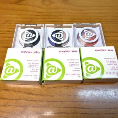 Mary Kay At Play Baked Trio Eyeshadow 3 Unused NOS  - Image 1 of 4