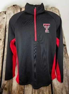 Куртка пуловер Texas Tech Red Raiders 1/4 на молнии средний размер Colosseum - Изображение 1 из 4