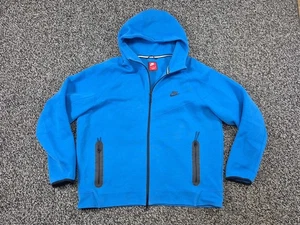Sudadera con capucha Nike Tech Fleece Windrunner cremallera completa azul para hombre talla XXL 2XL - Imagen 1 de 8