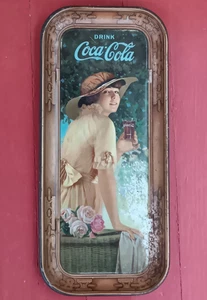 Antikes Coca Cola Tablett - Elaine - 1916 / 1917 - Bild 1 von 9