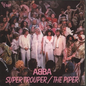 Abba Super Trouper / the Piper 7" vinyl France Vogue 1980 7" with paper labels - Picture 1 of 4