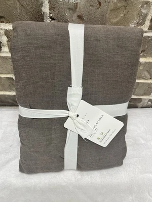 1 FUNDA NÓRDICA DE LINO BELGA GRANERO DE CERÁMICA COMPLETA QUEEN CAFÉ NOIR (MARRÓN) NUEVA Foto 1 de 4