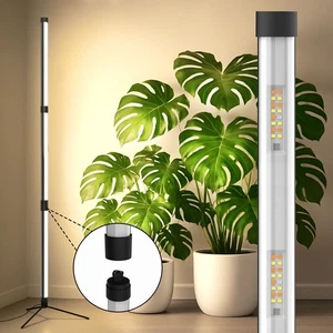 SANSI Standing Grow Light 55W 144LEDs T10 Full Spectrum Dimming Timer Houseplant - Picture 1 of 10