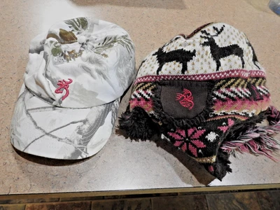 CONJUNTO de DOS gorras de béisbol Browning RealTree para mujer, legendarias gorras tejidas cola blanca Foto 1 de 4
