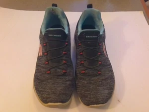 Skechers Summits Quick Getaway 12983 Grayish Black Running Shoes Sneakers Size 8 - Picture 1 of 5