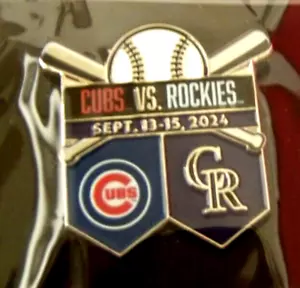 2024 Chicago Cubs Colorado Rockies pin MLB @ Coors field c46187 - Picture 1 of 7