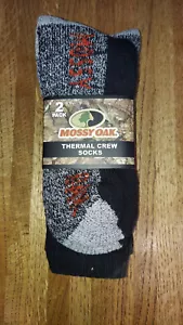 Mossy Oak Thermal Crew Socks - 2 Pair - Shoe Size 6-12 - Picture 1 of 6