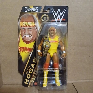 Hulk Hogan Mattel WWE CHAMPIONS SERIES 2 Actionfigur mit geflügeltem Adler Gürtel NOC - Bild 1 von 2