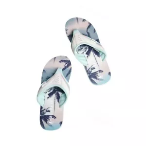 Weird Fish Thurleston Printed Flip Flops - Aqua Marine - UK 4 5 6 7 - Was £25 - Picture 1 of 4