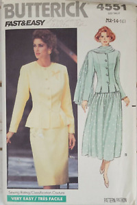 Butterick 4551 Easy Sewing Pattern Misses Skirt Top Scarf Size 12 14 16 Uncut