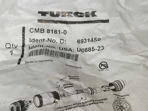 Turck, CMB 8181-0, Connector Assembly - Socket Plug U0885-23 - Bild 1 von 7