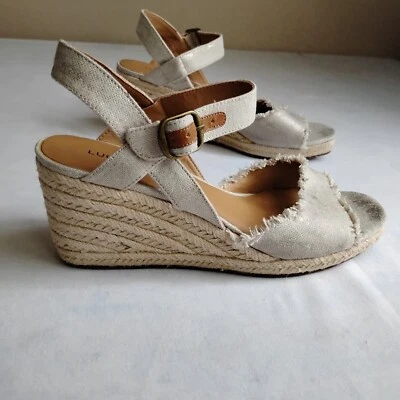 Sandalias Lucky Brand 9.5 Mindra Alpargata Cuña Playa Boho Resort Foto 1 de 4