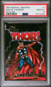 1994 Marvel Universe Flair Inaugural Edition #4 Thor God of Thunder PSA 10