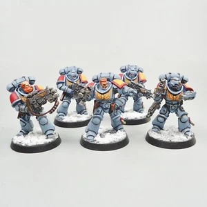 Space Wolves Intercessors x5 Painted -  Warhammer 40k Army Space Marines - Picture 1 of 4