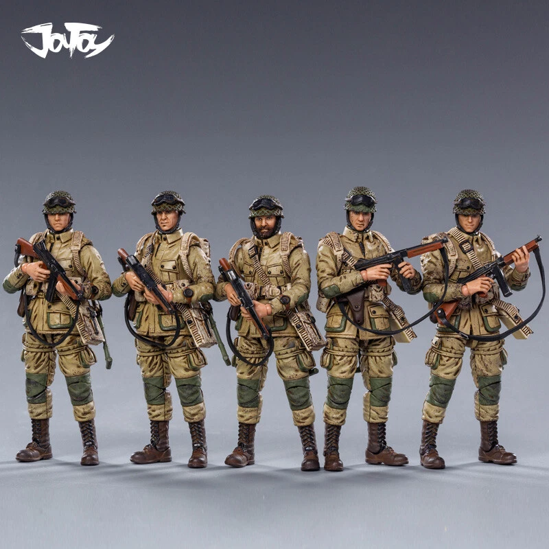 1/18 5pcs Soldier JOYTOY US Airborne Division of WW II JT0715 Action Figure Set