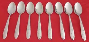 Mar-Crest 18/8 stainless MCF1 lot of 8 teaspoons 6" NM polished - Picture 1 of 5