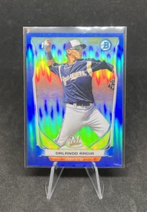 2014 Bowman Chrome Orlando Arcia #BCP71 /250 - Blue Refractor - Picture 1 of 2