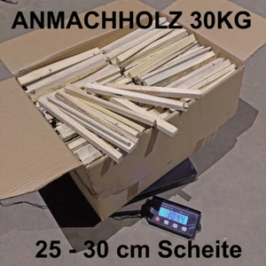 Anmachholz 30kg Fichte mit ca. 25-30cm Länge Feuerholz Brennholz Anzündholz - Bild 1 von 1