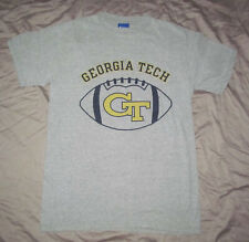 Georgia Tech Football GT Men's M Med Champion gray QHW heavyweight T shirt