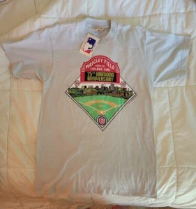 CHICAGO CUBS Wrigley Field 1989 Vintage 75th Anniversary Medium W/ Tag T-Shirt - Picture 1 of 3