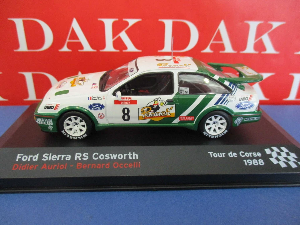 Die cast 1/43 Modellino Auto Ford Sierra RS Cosworth Tour Corse 1988 D. Auriol - Immagine 1 di 4