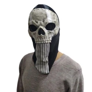 Game Call of Duty Simon Riley Ghost Skull Mask Full Face COD6 Cosplay Rib  fabric