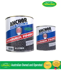 HAMMER COAT HAMMER TONE FINISH ANCHOR SHIELD ENAMEL TRAILER METAL PAINT AUTO DIY - Picture 1 of 1
