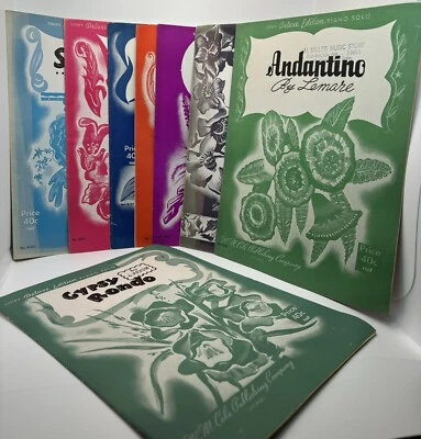 Набор из 8 нотных изданий 1930-х/40-х годов Cole's Deluxe для фортепиано соло - Изображение 1 из 4