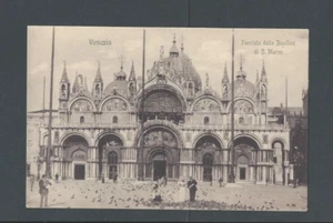 Cartolina Ca 1909 Venezia Italia La Facciata Della Basilica Di Chiesa di San Marco---- - Foto 1 di 1