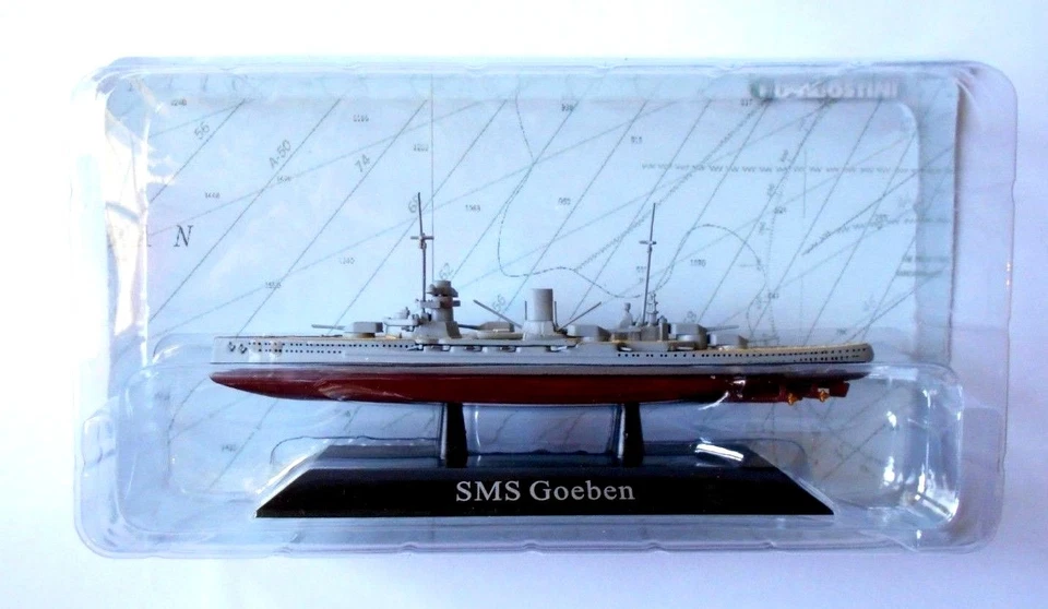  DIE CAST NAVI DA GUERRA  - SMS GOEBEN  -SCALA 1/1250 DEAGOSTINI [21] - Immagine 1 di 1