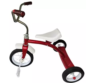 1990er Roadmaster stabiles Stahl Kinder Dreirad 10" Pedal Candy Apple rot 6701 EXC - Bild 1 von 24