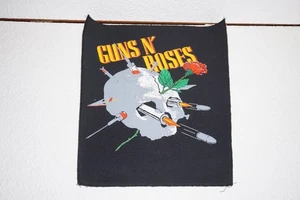 Toppa posteriore teschio GnR pistole da cucire vintage anni 90 14” x 12” - Foto 1 di 1