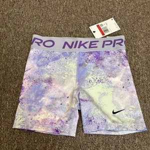 Nike PRO 3" Run Wild Training Shorts-Purple GIRL'S L DQ3388 572 - Picture 1 of 9
