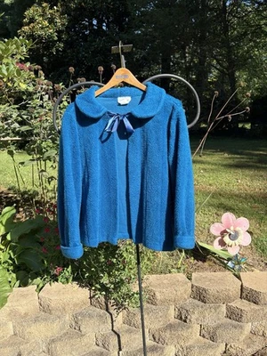 Chaqueta Suéter Retro Vintage Años 50 It’s A Charm Cinta Azul Mod Gogo MCM Foto 1 de 4