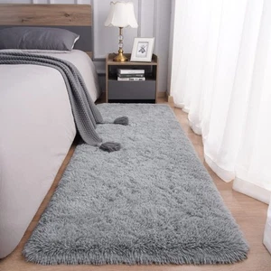 Rugs for Bedroom Long Plush 2x6 Feet Runner for Living Ultra Soft Shaggy Carpet - Picture 1 of 7