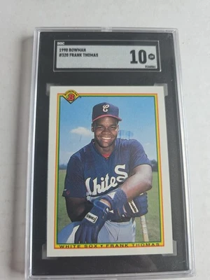 Bowman Frank Thomas #320 1990 novato Chicago White Sox Sgc 10 Foto 1 de 2