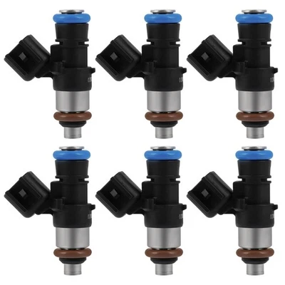6pcs Fuel Injectors 0280158091 For 2009-2012 Ford Taurus 3.5L Lincoln MKS 3.7L Foto 1 de 4