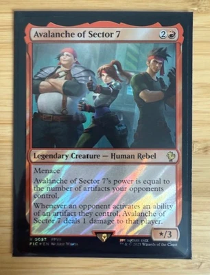 MTG: Avalanche of Sector 7 (Surge Foil) Commander: Final Fantasy Foil NM - Image 1 of 2