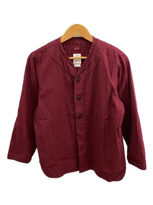 visvim Long Sleeve Shirt 3 Linen Bordeaux Solid 0119105011013 - Image 1 of 4