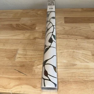 NEW LEAF Stained Glass Privacy Static Cling Window Film 24x36 - Picture 1 of 2