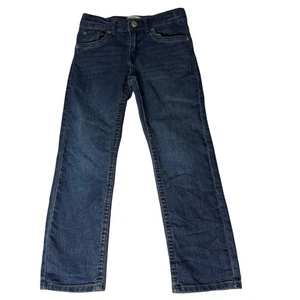Levi's 511 Slim Fit Jeans Dark Wash Denim Adjustable Waist Kids Size 7 - Picture 1 of 5