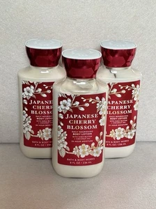 NEW Bath & Body Works JAPANESE CHERRY BLOSSOM Body Lotion 3 PACK (8 oz) - Picture 1 of 2