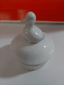 Weiße Ente Keramik Schmuckschatulle - Bild 1 von 4