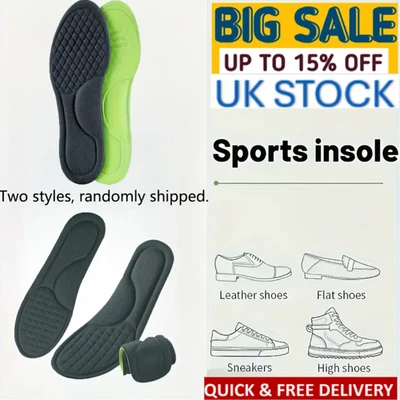 Memory Foam Shoe Insoles For Men Women Running Trainer Inner Soles Foot Inserts: